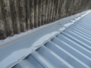野田市目吹工場　波型スレート屋根カバー工法工事　完了2