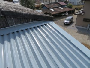野田市目吹工場　波型スレート屋根カバー工法工事　完了6