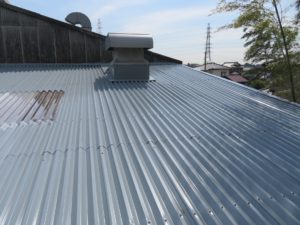 野田市目吹工場　波型スレート屋根カバー工法工事　完了8